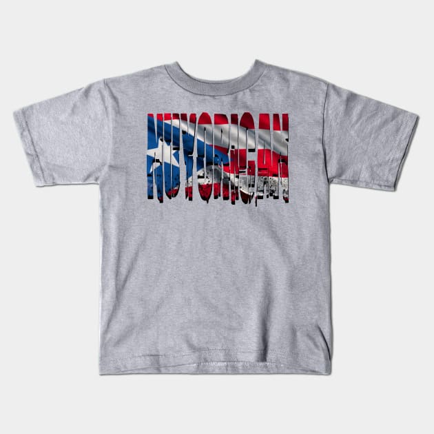 NUYORICAN Kids T-Shirt by TheBeardedSumo